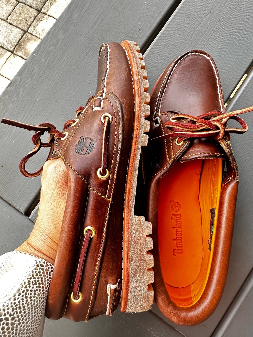 Timberland Authentics 3-Eye Boat Shoe women. Size 9.5 - Picture 4 of 7